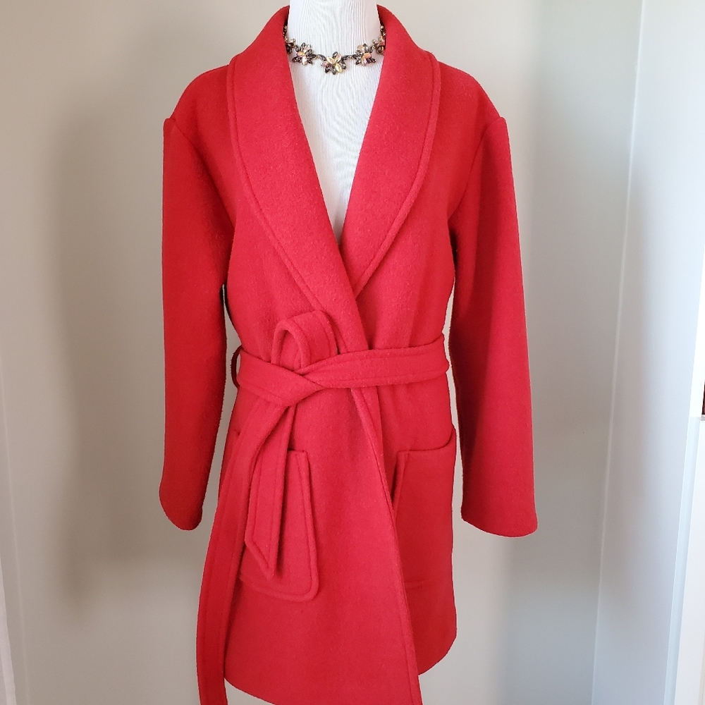 Jcrew Mercantile belted wrap coat